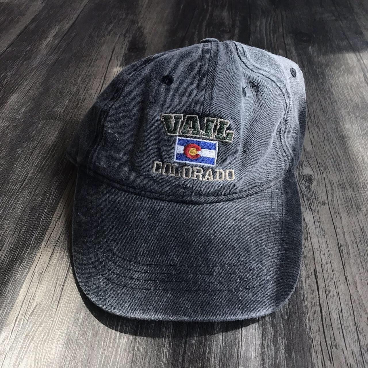 Vintage Cap Hat Y2K Vail Colorado State Flag... Depop