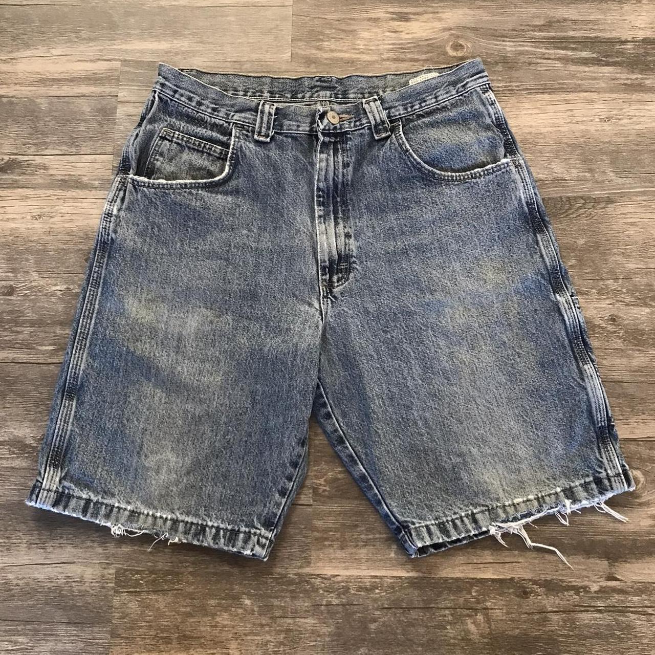 Vintage Wrangler Carpenter Denim Shorts Cargo Style... Depop