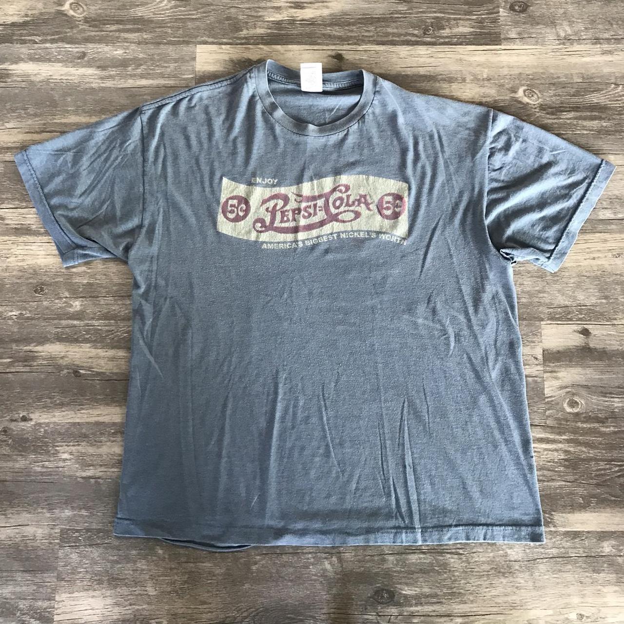 Men's Blue and Grey T-shirt | Depop