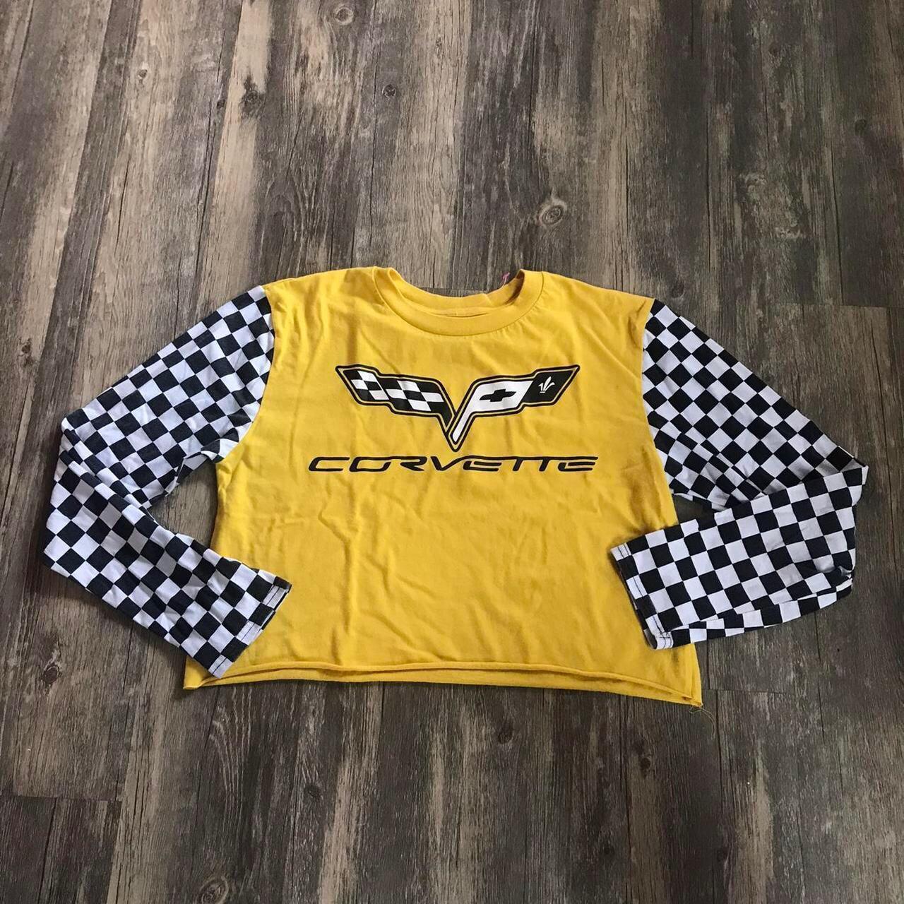 Yellow corvette crop store top