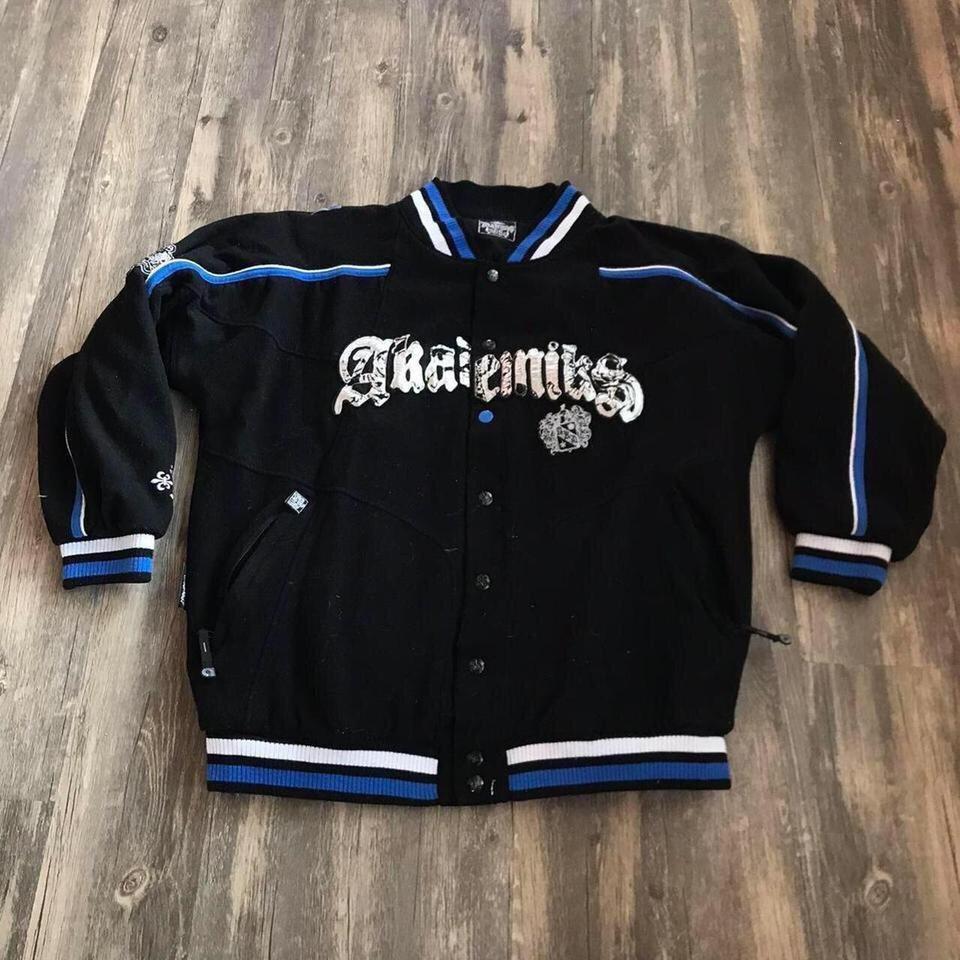 Vintage Letterman Jacket Y2K Akademiks Early 2000s... - Depop