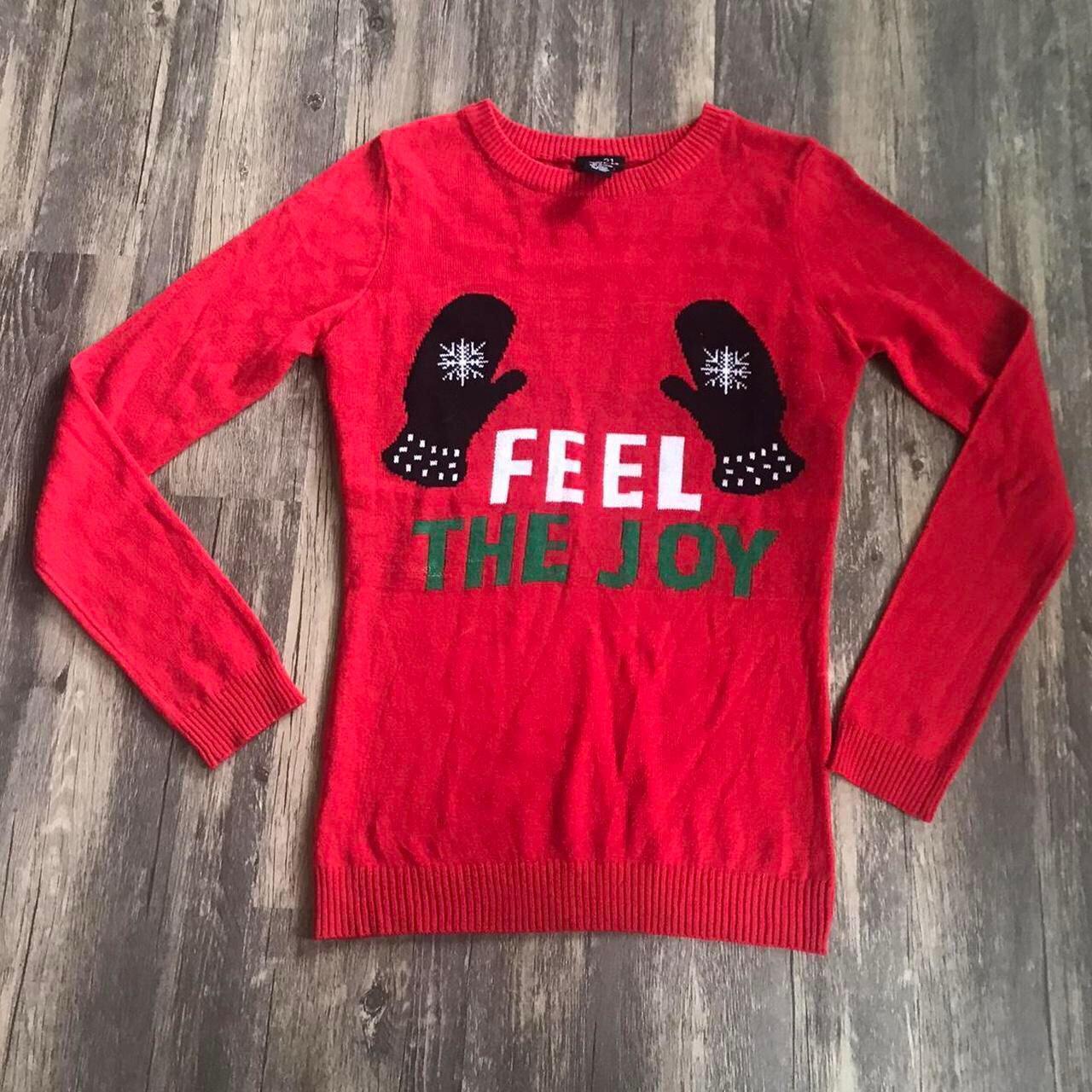 Feel the outlet joy ugly sweater