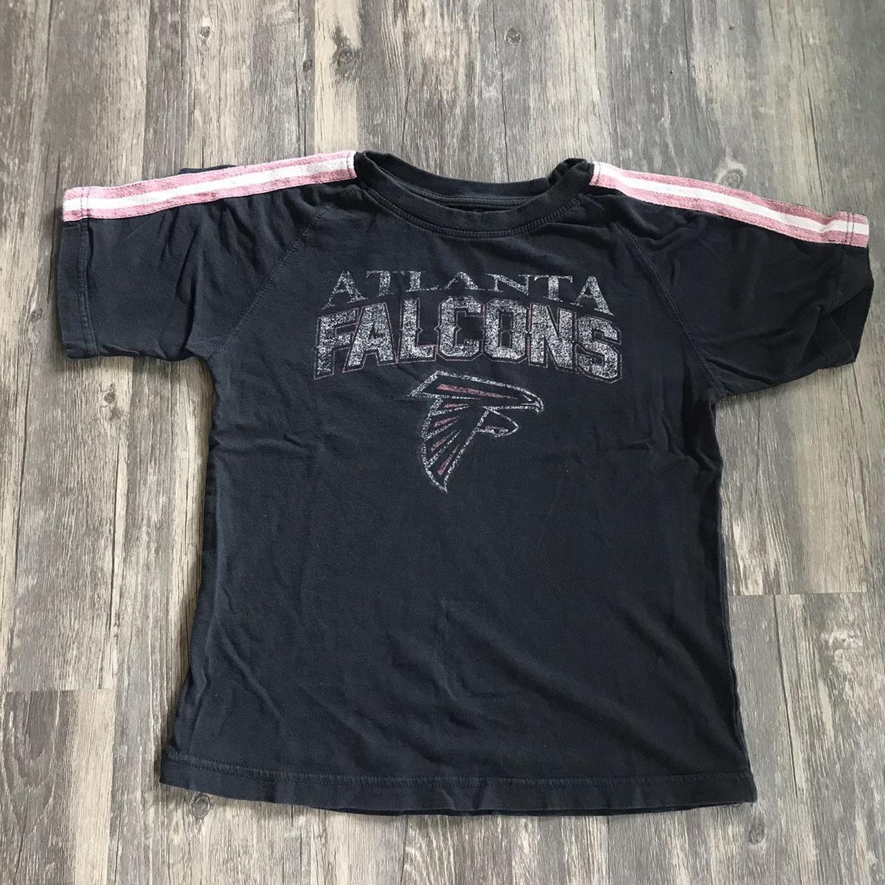 Atlanta Falcons Striped Sleeve NFL Short Sleeved - Depop