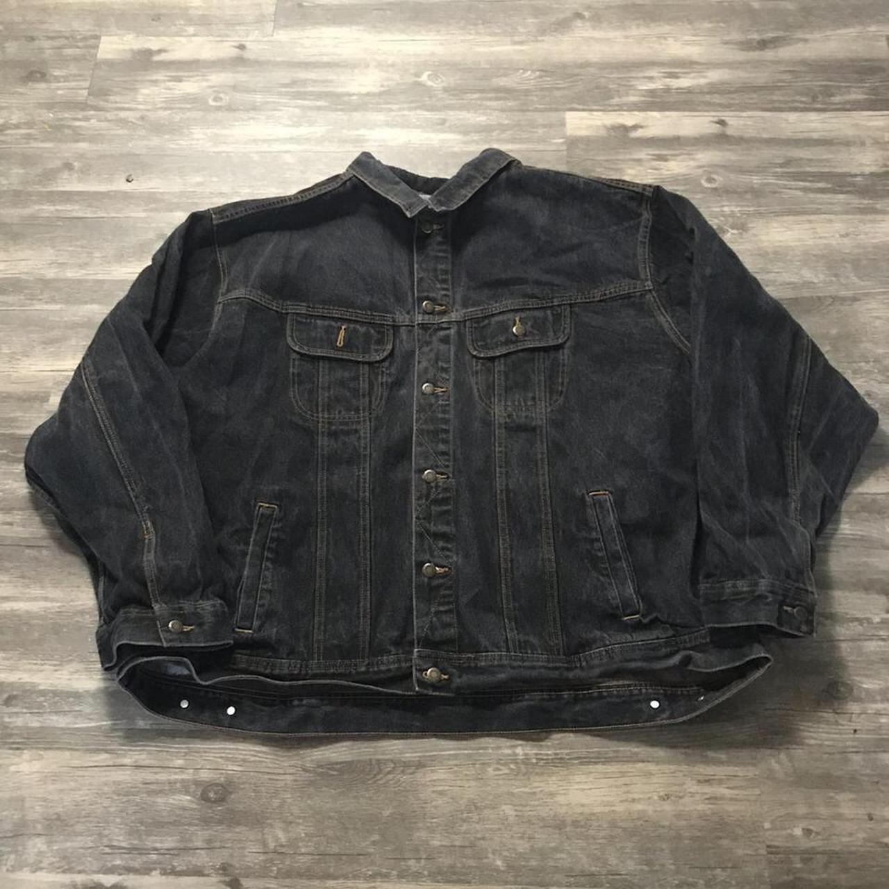 Wrangler black best sale denim jacket