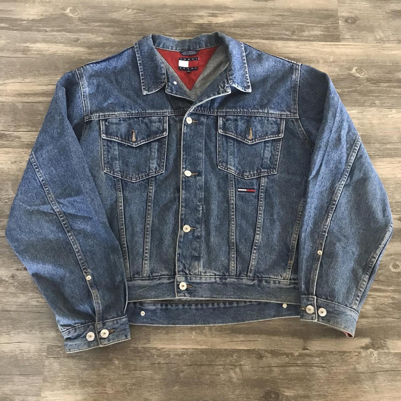 Vintage Tommy Hilfiger Denim Jacket Classic 90s... - Depop