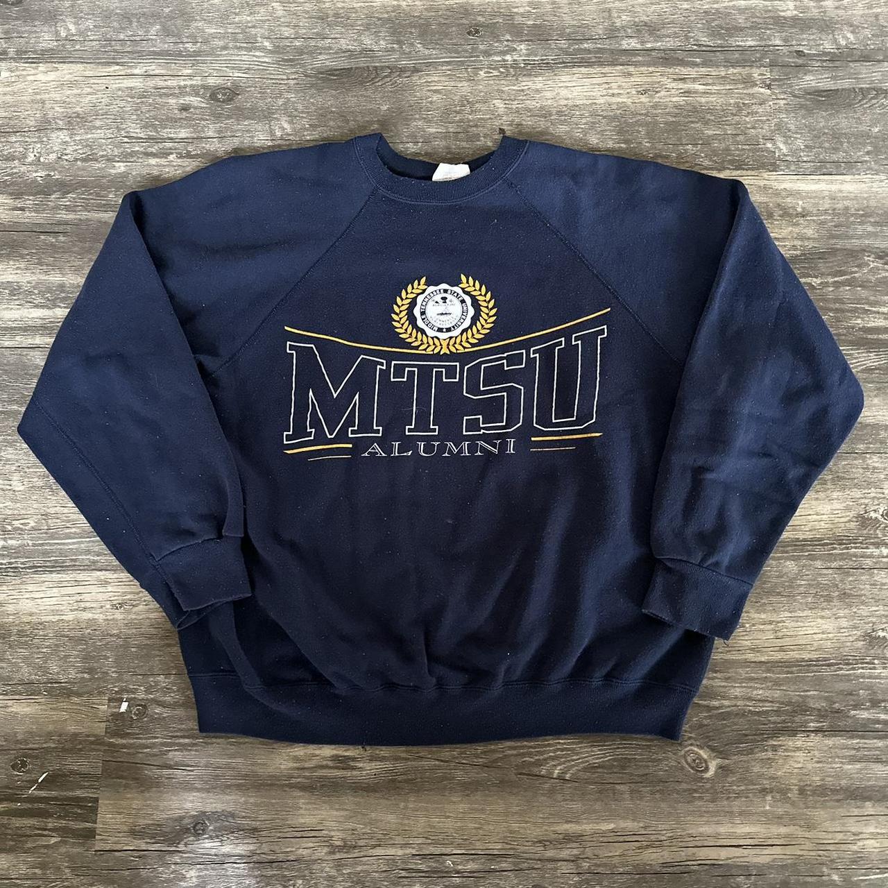 Vintage MTSU College Crewneck Sweatshirt 80s Small. Depop