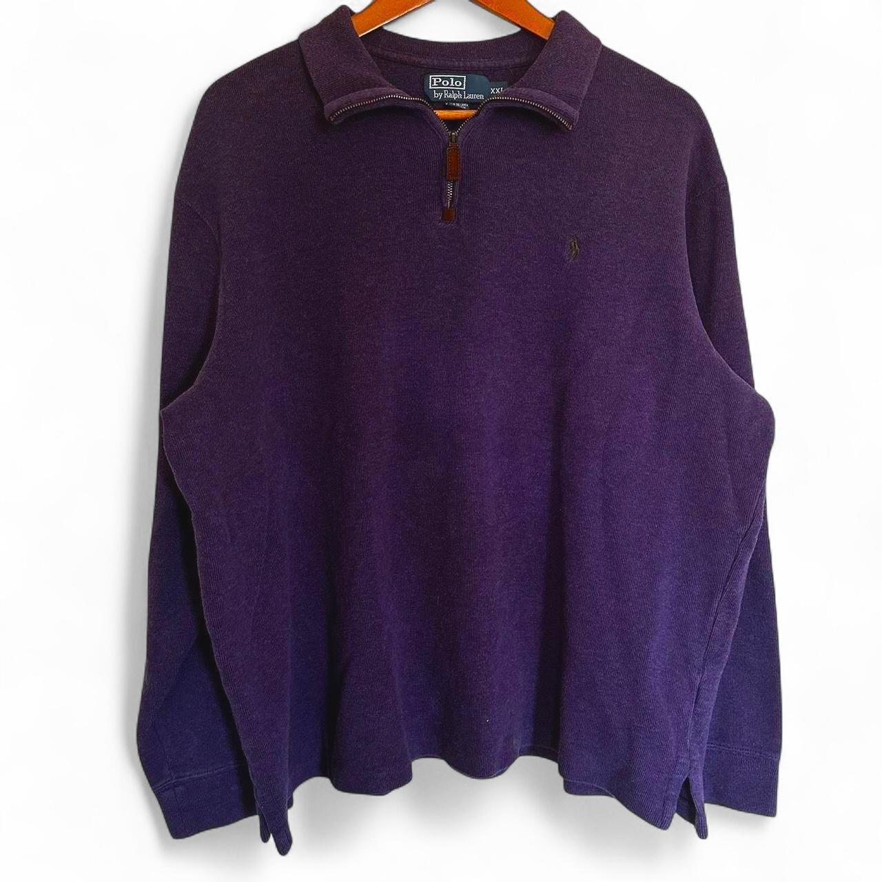 90's Ralph Lauren Half-Zip Ski Sweater Big Polo | Depop