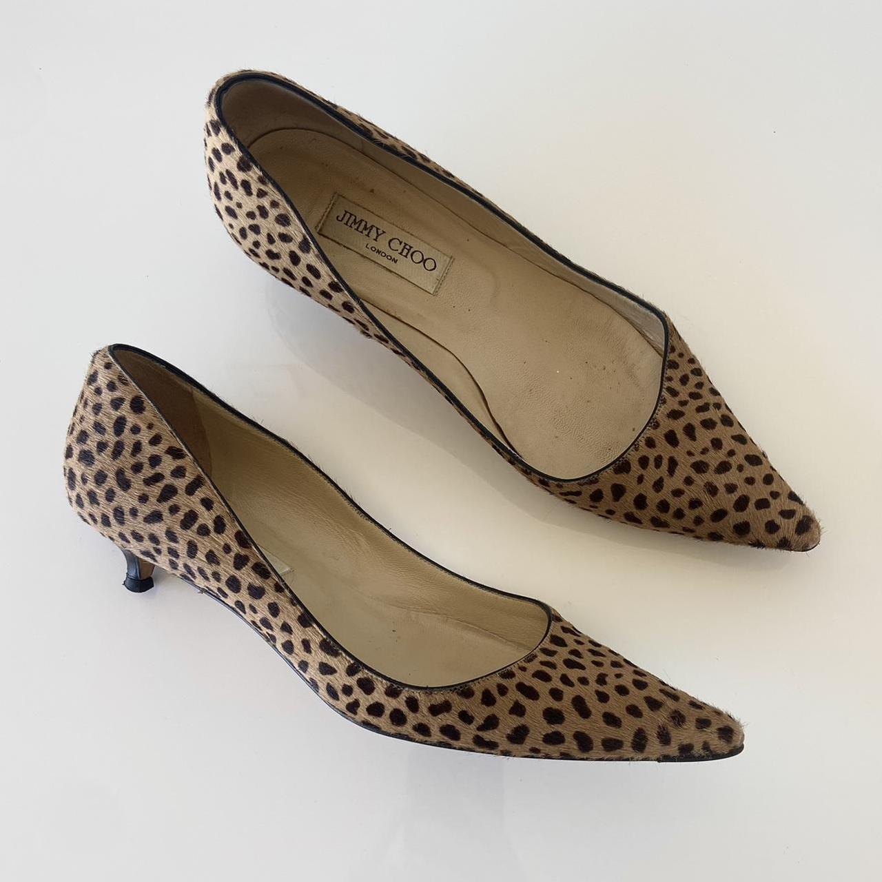 Jimmy Choo cheetah kitten heels perfect little. Depop