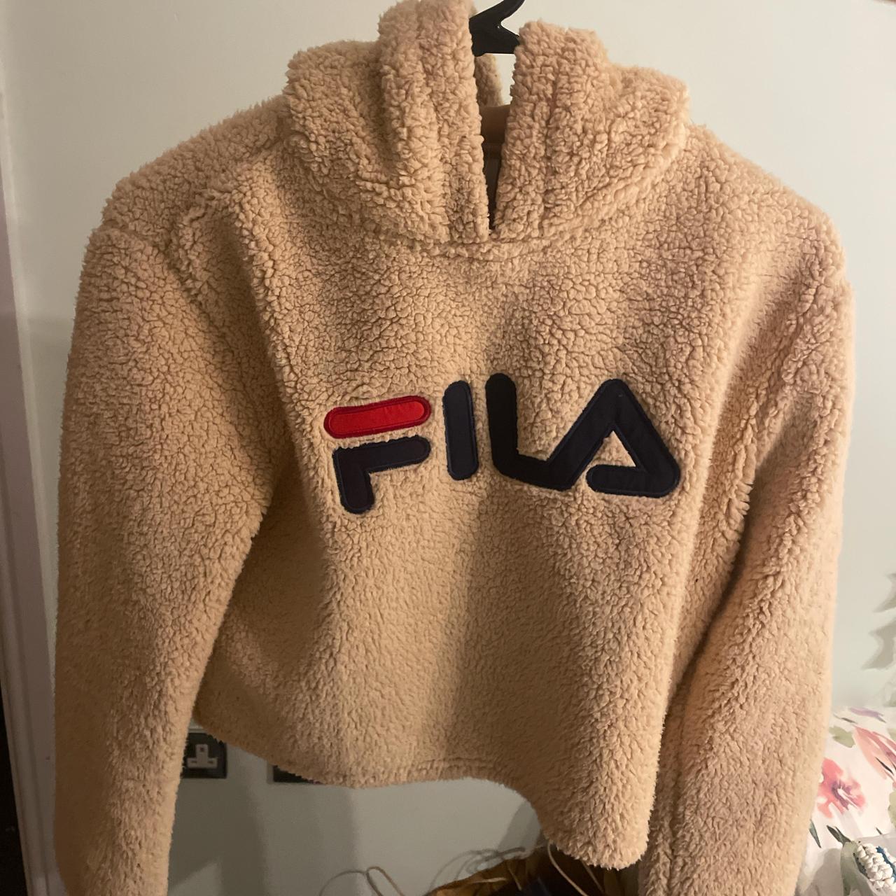 Fila fluffy hoodie sale