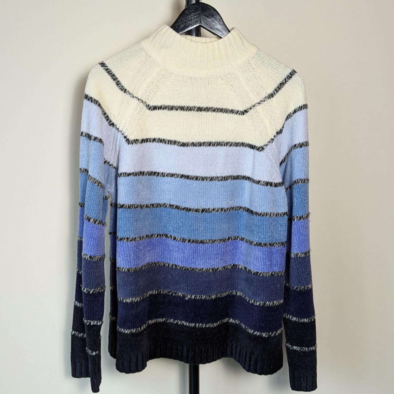 Vintage 90s Claiborne multicolor stripe outlet knit sweater size XL