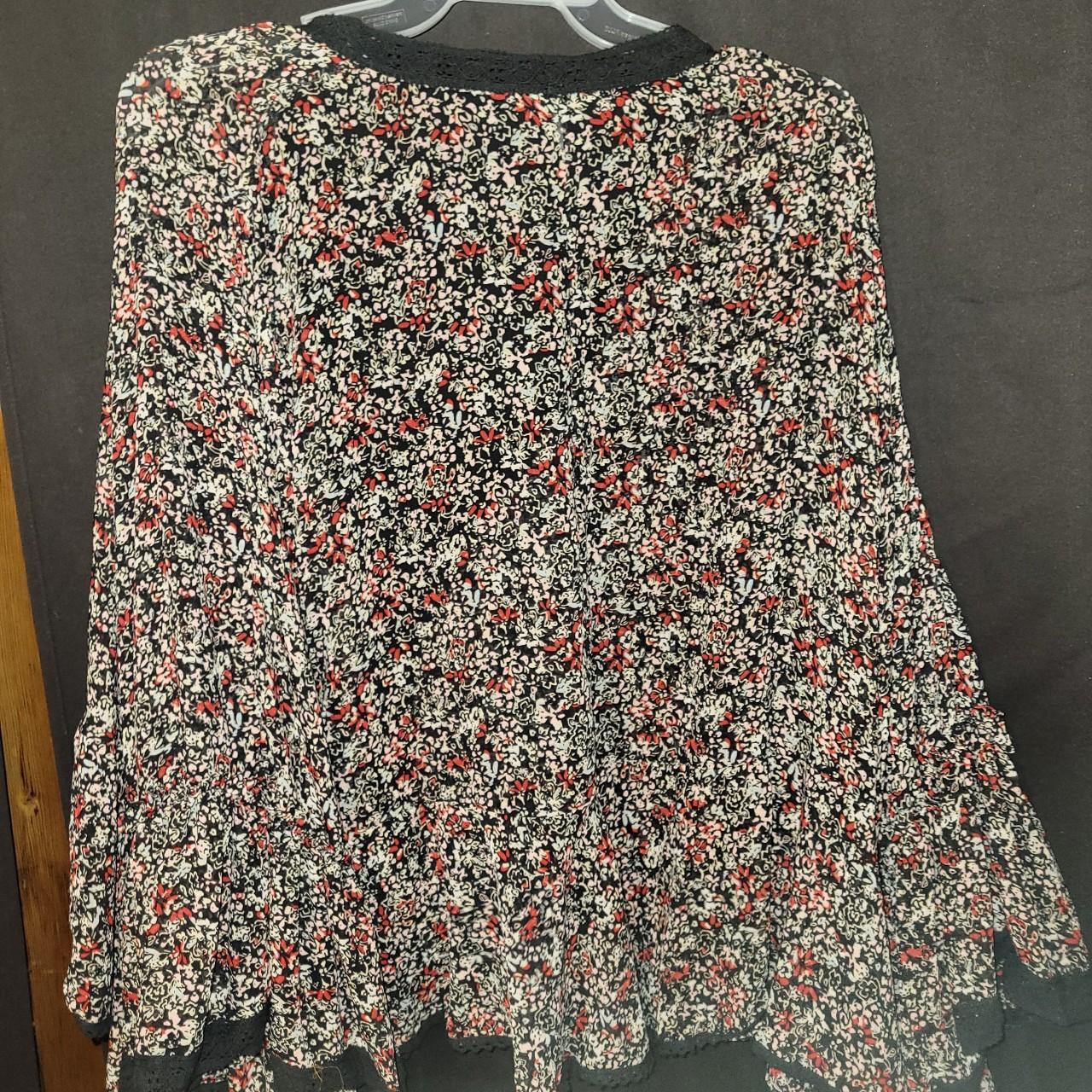 Free People Women's Black and Red Cardigan (3)