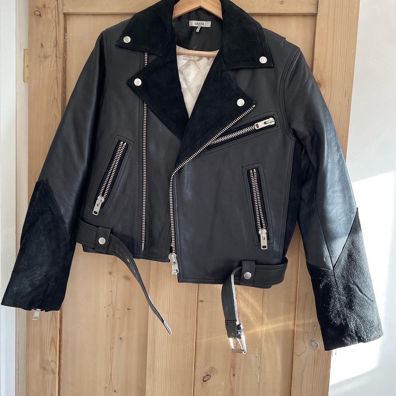 GANNI 100% leather and suede jacket Worn a few... - Depop