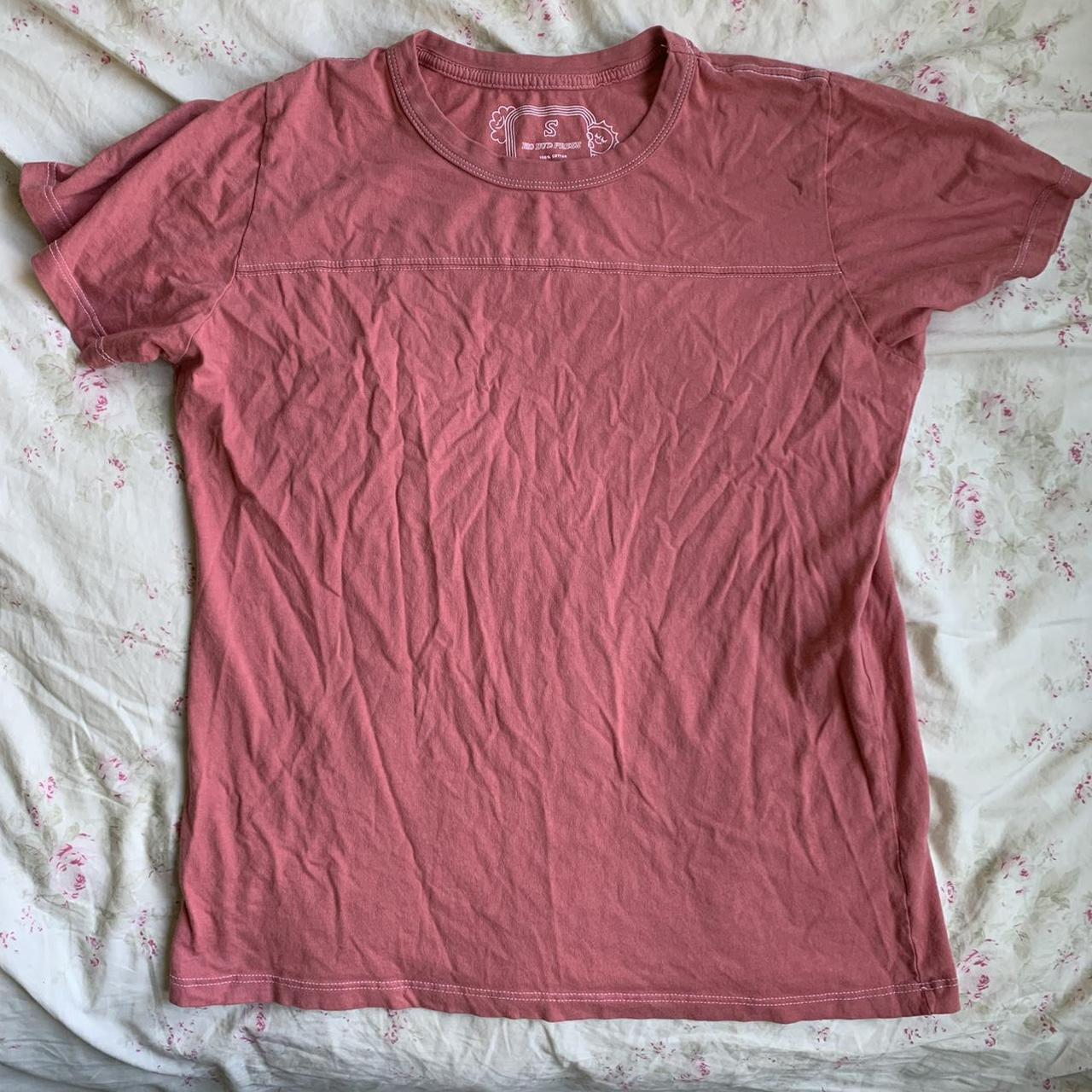 Big bud press varsity tee shirt in raspberry... - Depop