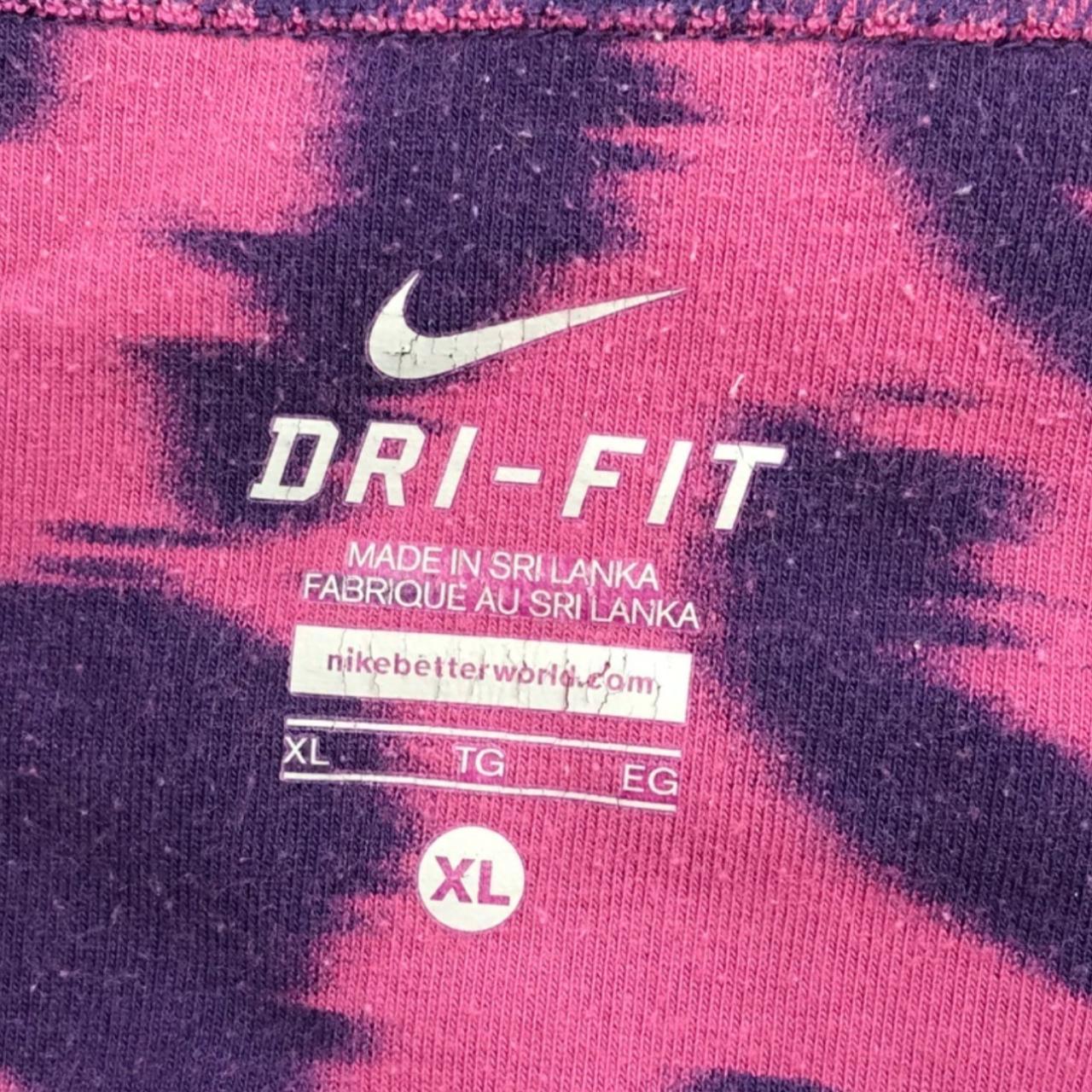 Nike Dri-Fit Swirl Tie Dye Pattern Cropped - Depop