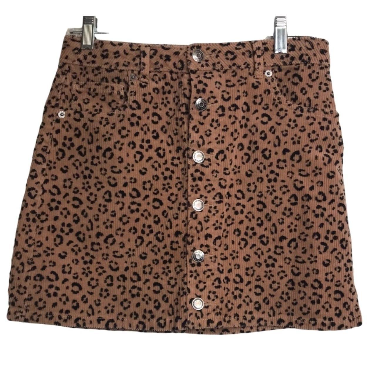 CAT & JACK Target Corduroy Leopard Mini Skirt... - Depop