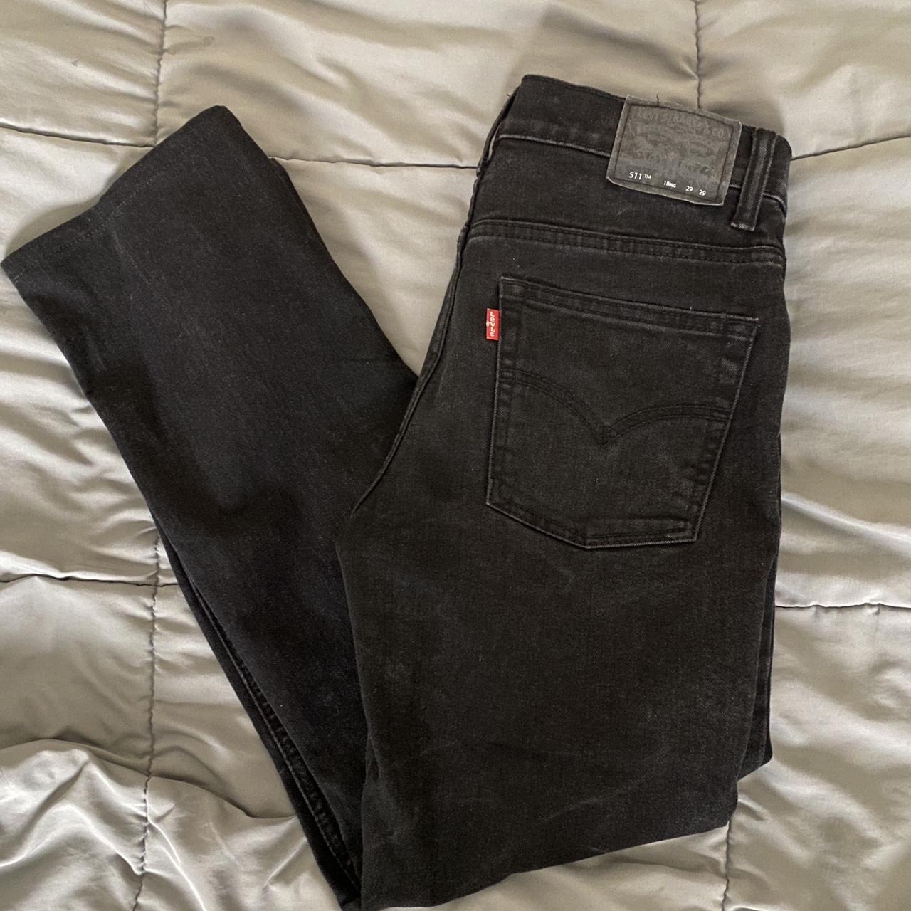 Levis 511 slim fit black jeans Fits like 28x27 - Depop