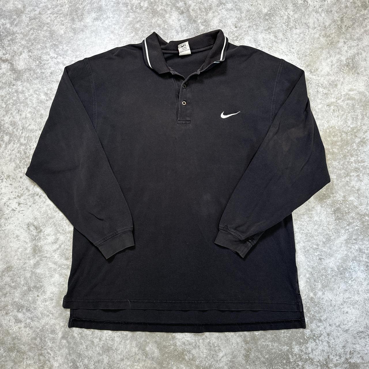 vintage nike polo long sleeve