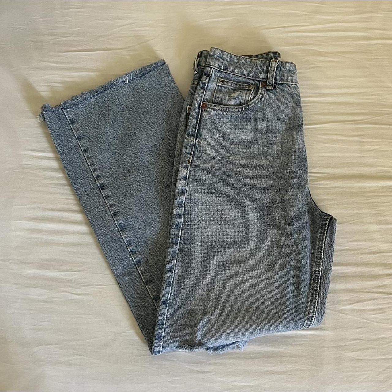 Zara 90’s full length jeans cut to my height... Depop