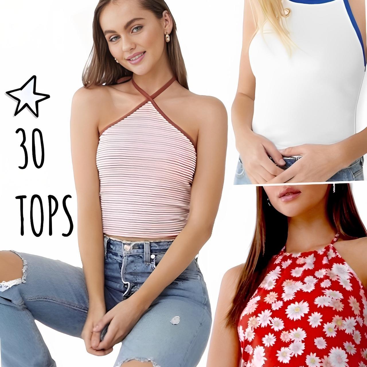 F21 New Wholesale Inventory Bundle 30 Halter Tops in