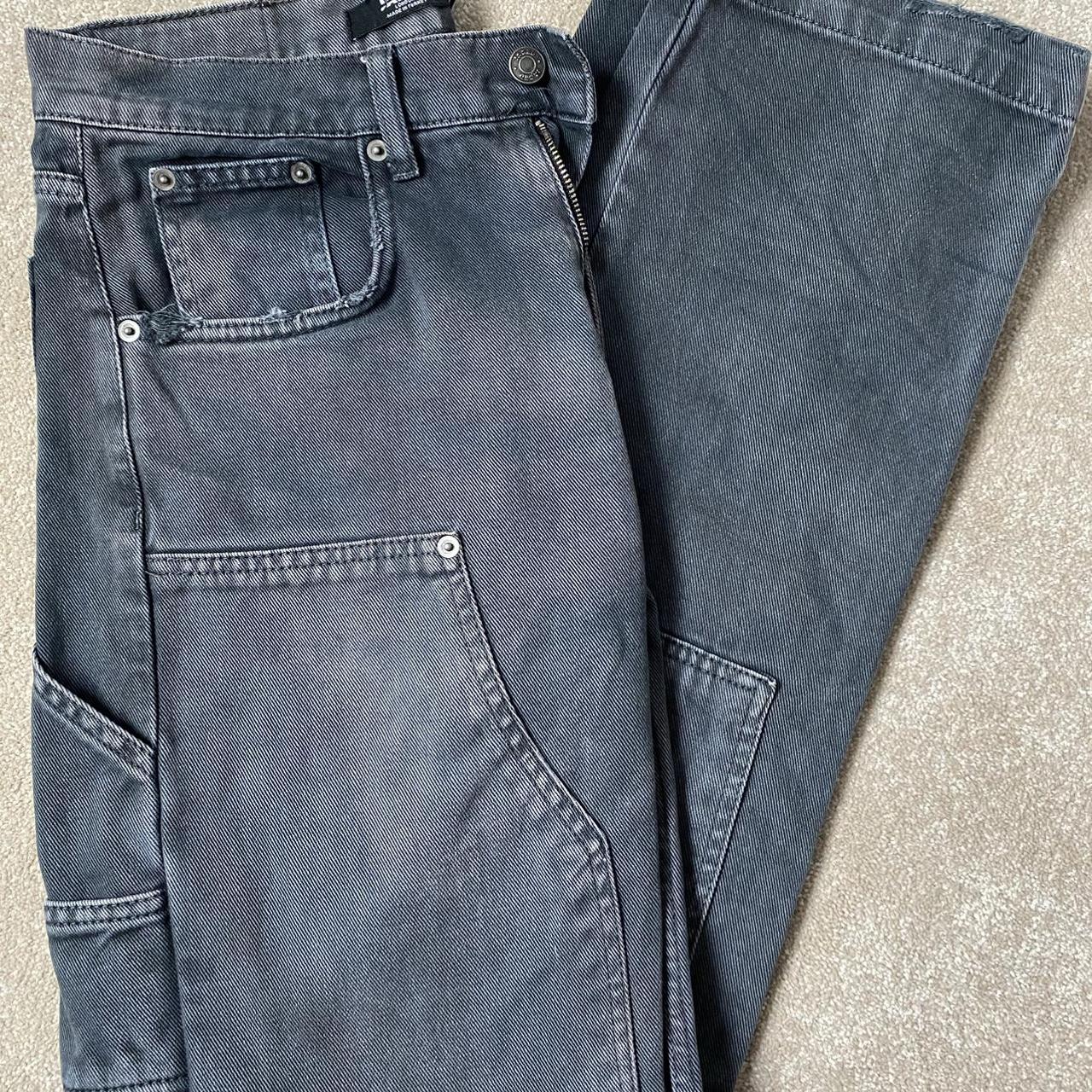 Jaded Man Washed Black Carpenter Jeans