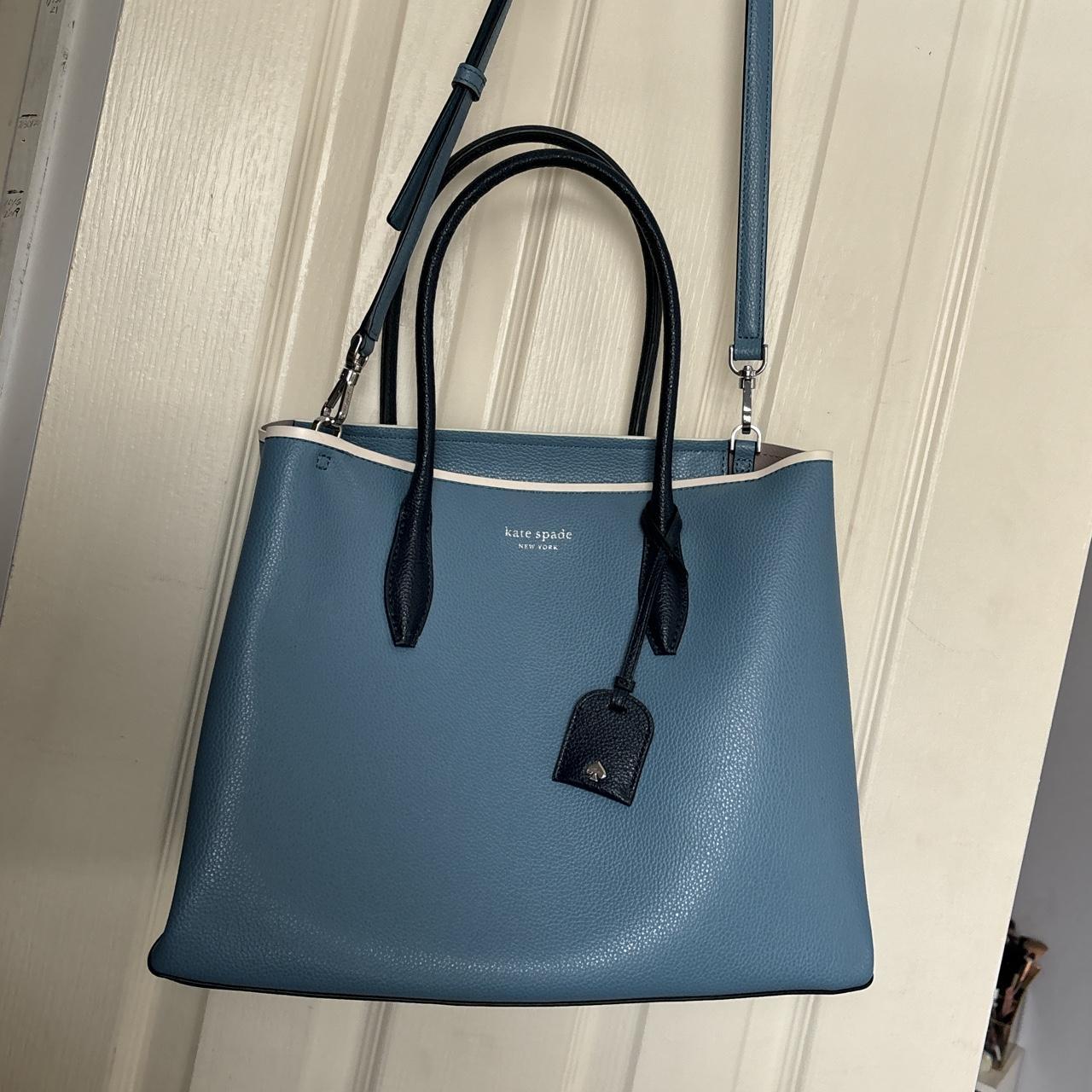 Kate Spade Made in Italy Madison Navy Bag NWT | Navy bag, Kate spade,  Purple bags