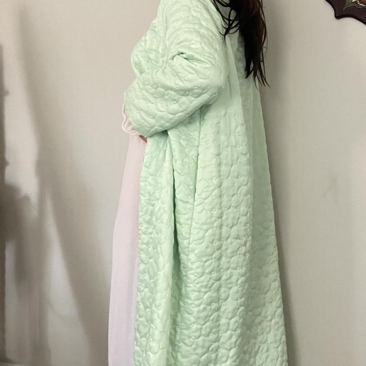 On sale 1970's Vintage House Robe in Emerald Green by Sear's JR. Bazaar