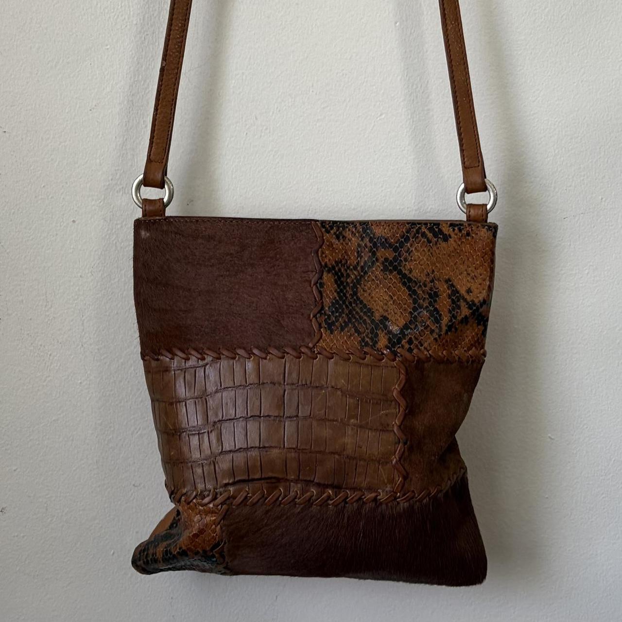 Fossil Women's Wallet - Brown – Patchwork hide an… - image 3