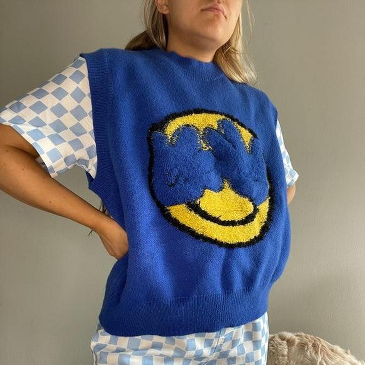 Cider Women's Blue Jumper Depop