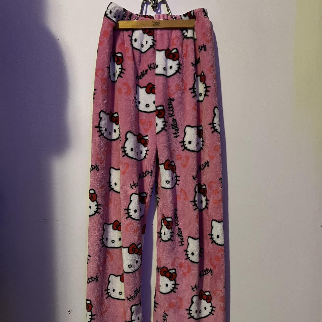 Fluffy Hello kitty pj pants Ordered off... - Depop