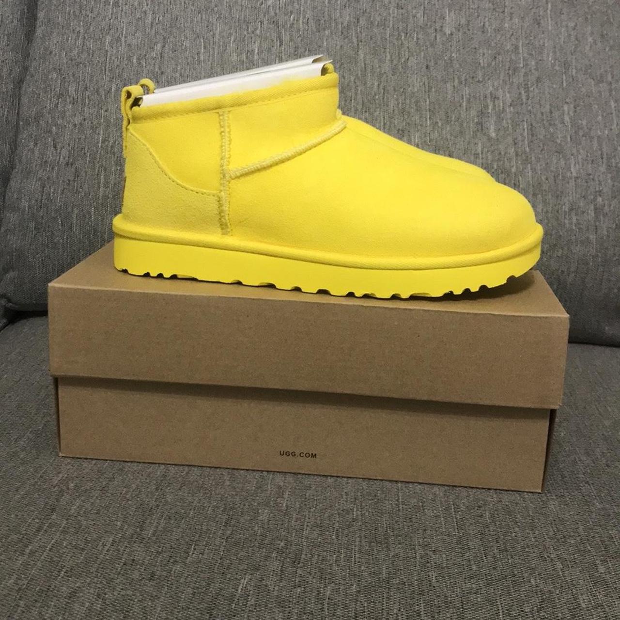 Yellow mini store uggs