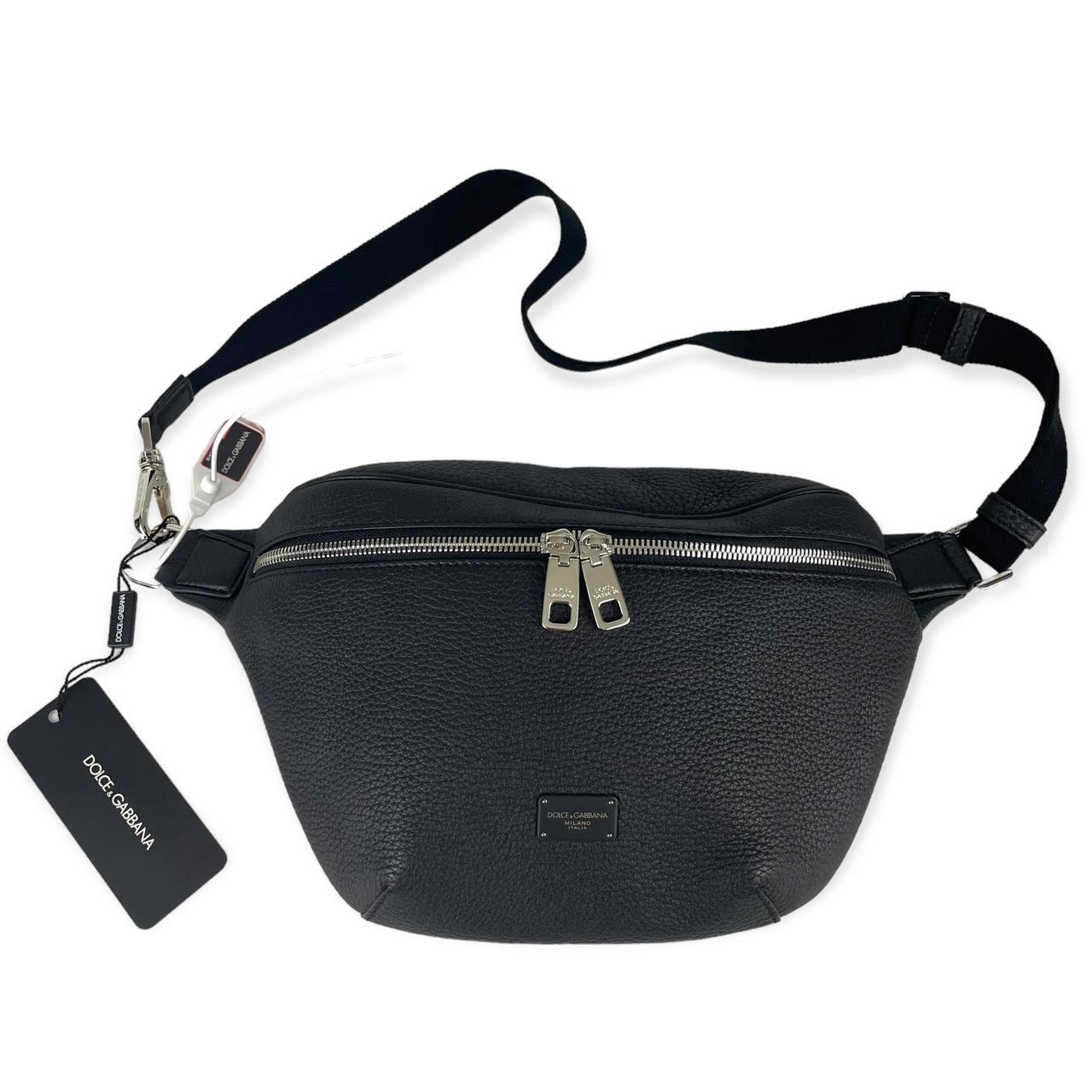 Dolce & Gabbana Men's Black and Silver Bag Depop