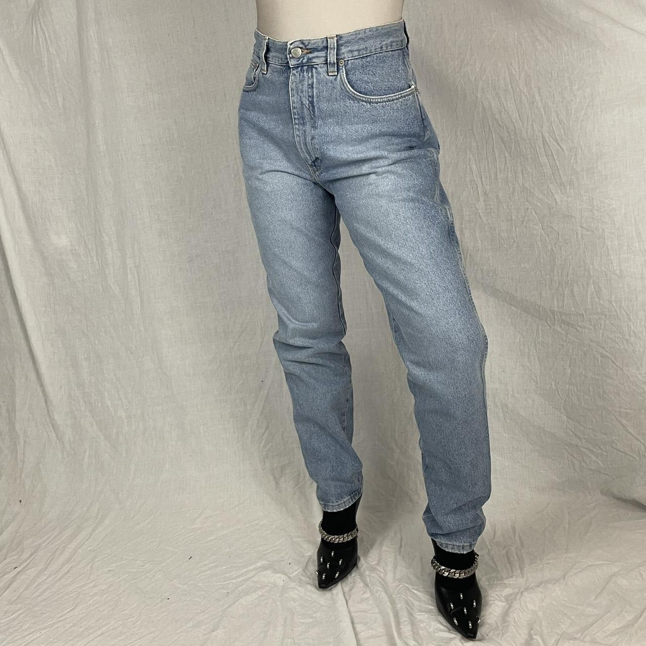 Vintage 90s Katharine Hamnett Jeans light wash high... - Depop