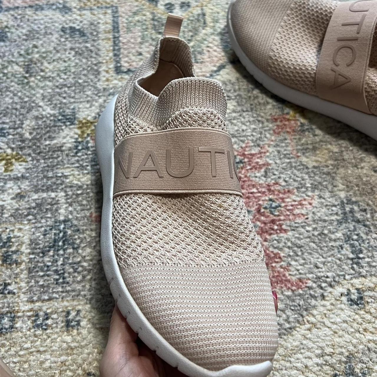 Light pink Nautica slip on shoes Size 6 Worn a... Depop