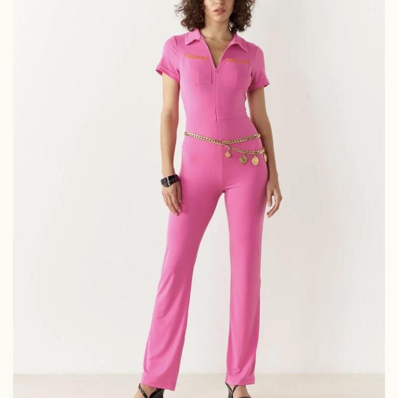 Pink and orange jumpsuit online