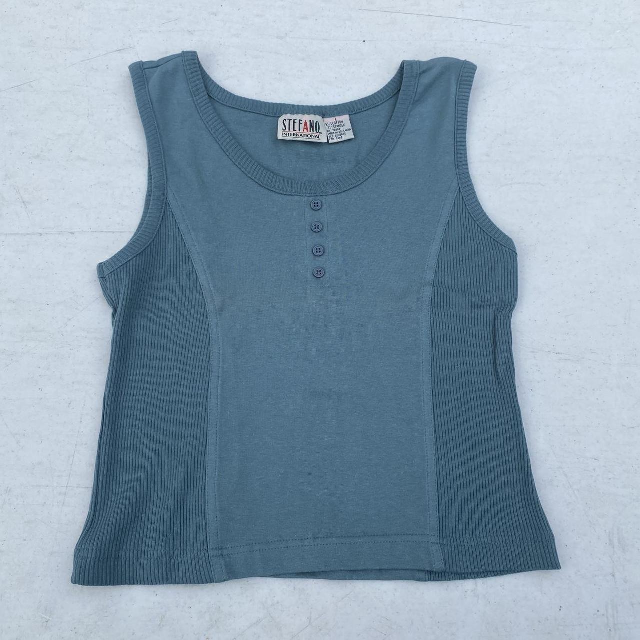 Stefano Women's Blue Vest | Depop