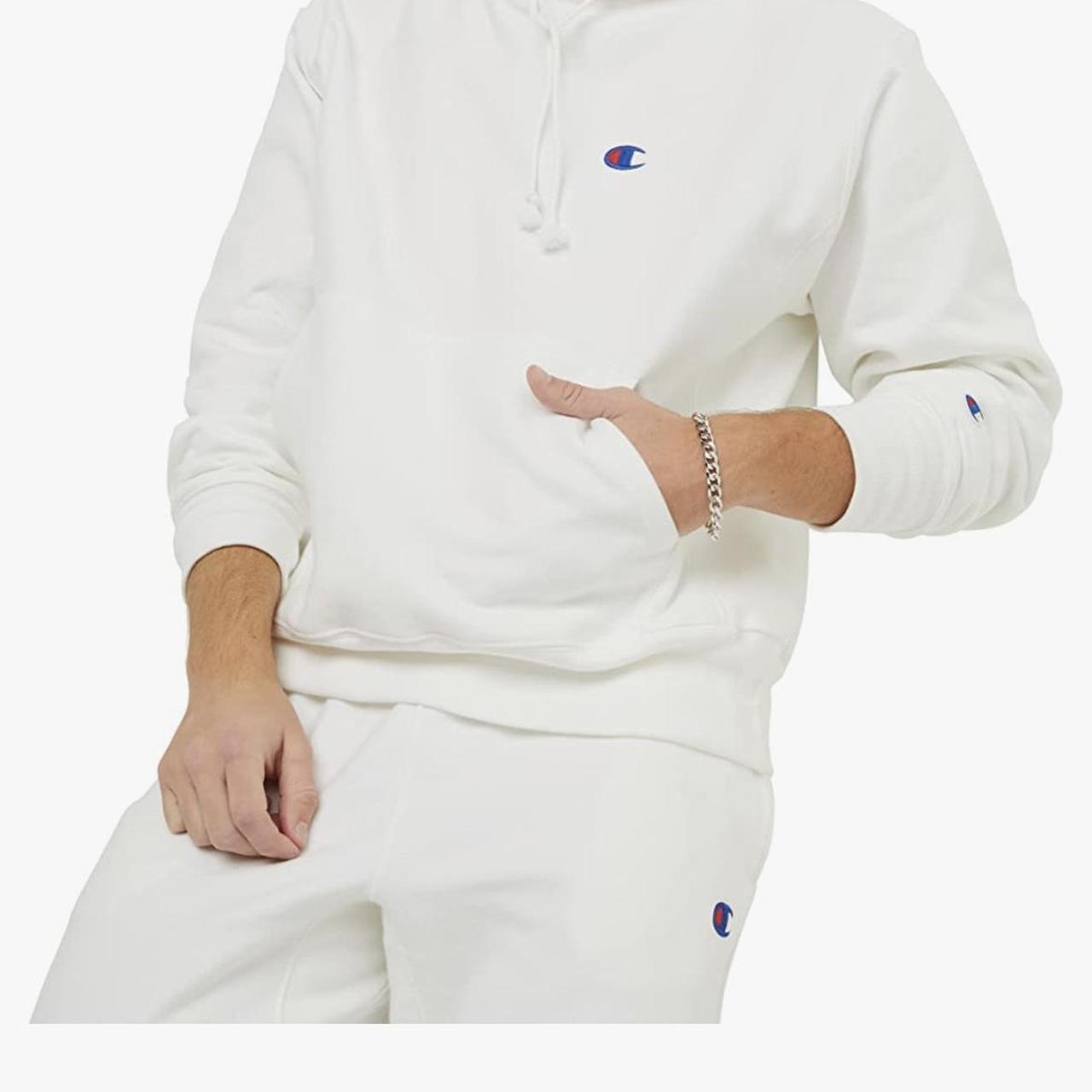 White champion hoodie mens hot sale small