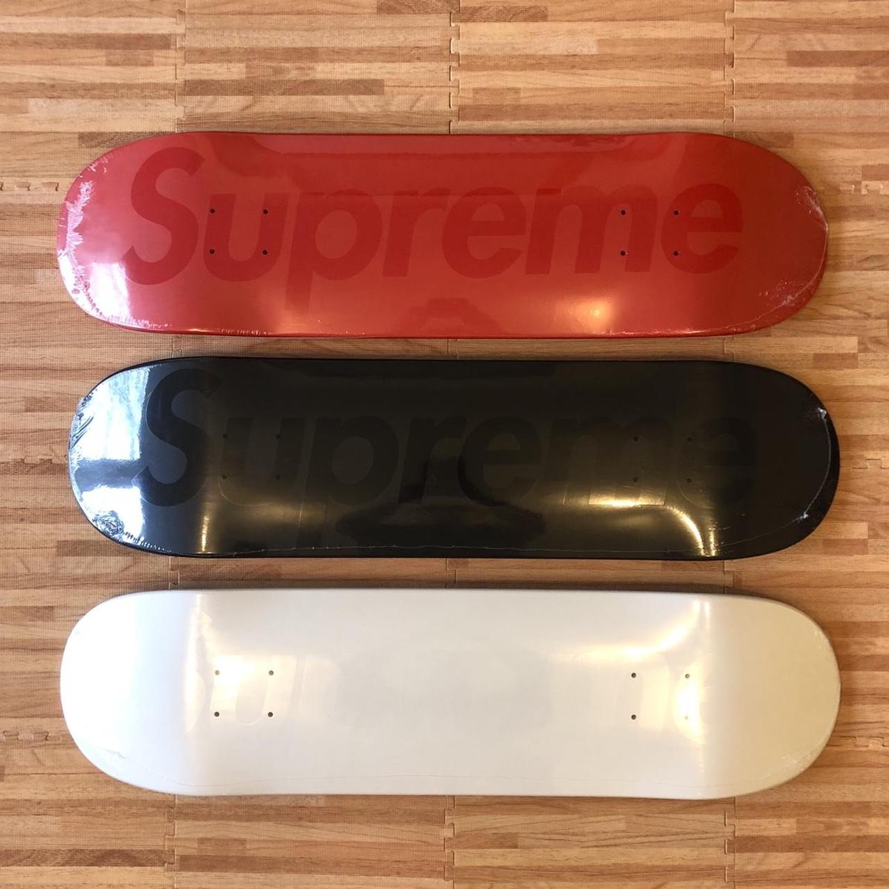 Supreme tonal box logo skate deck red, white &...