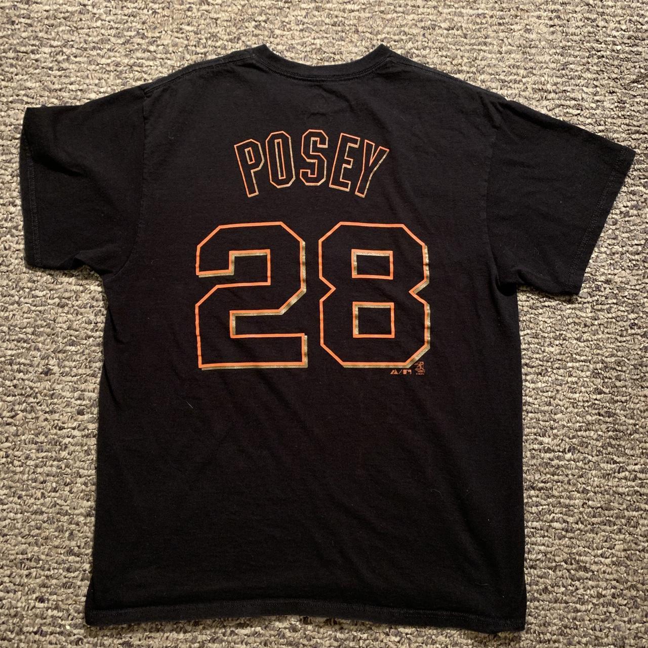 Mens Majestic San Francisco Giants BUSTER POSEY Sewn Baseball