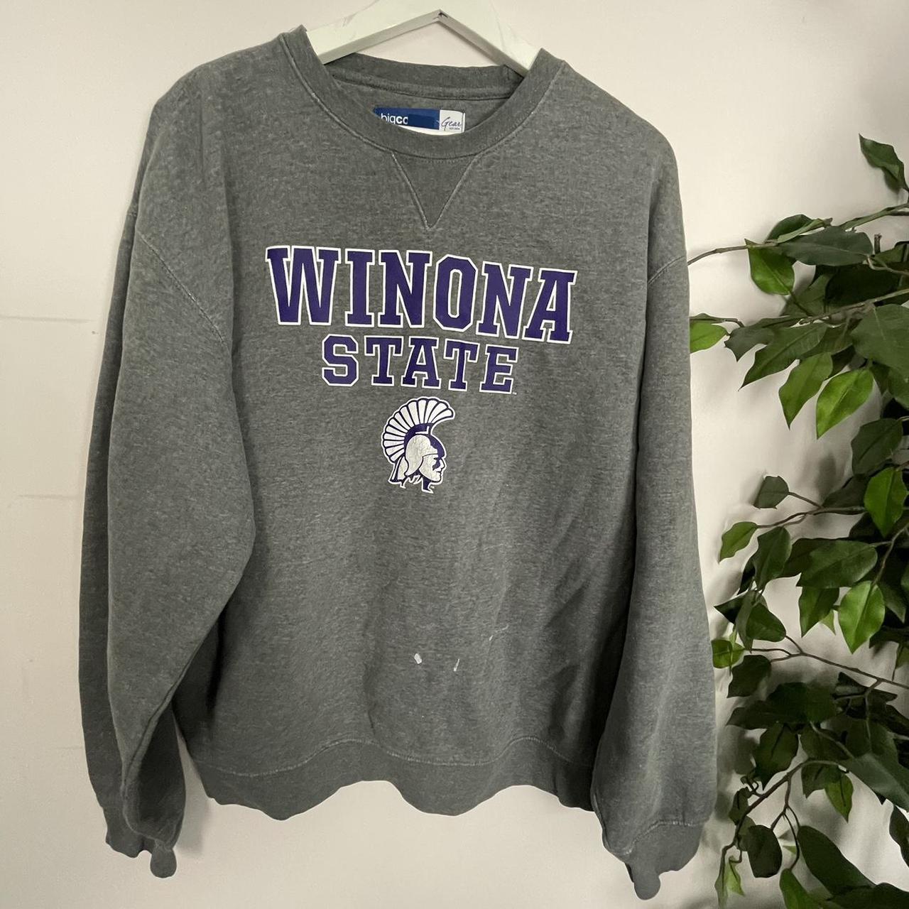 Winona Men's Grey and Purple Sweatshirt | Depop
