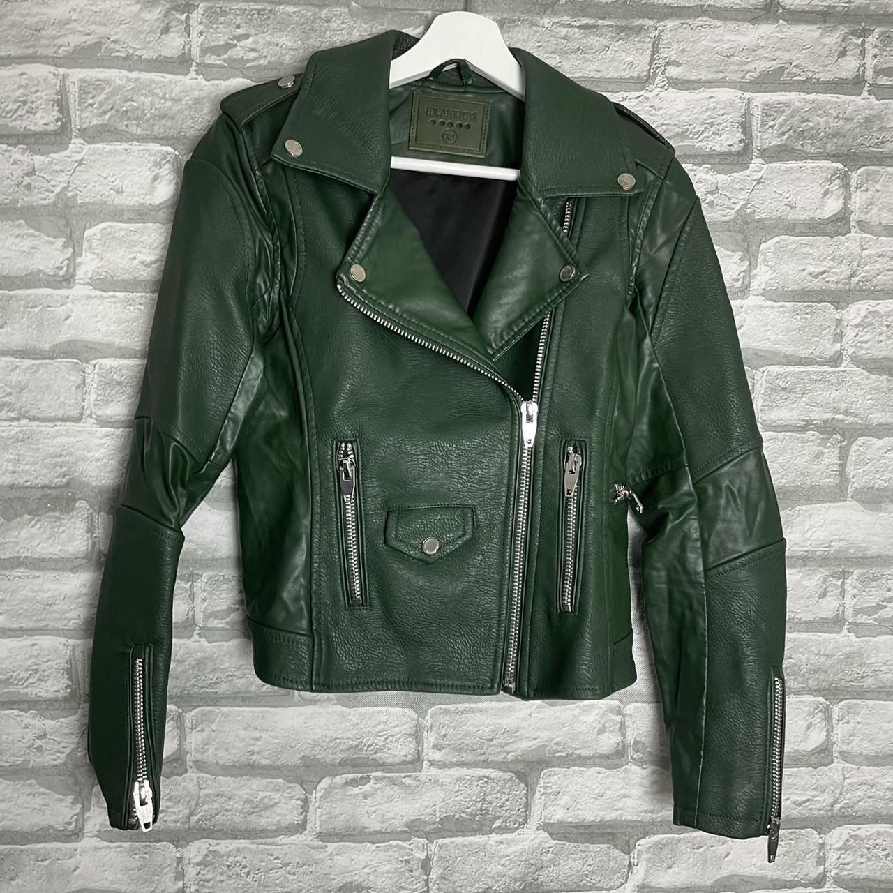 BLANK NYC forest green easy rider faux leather. Depop