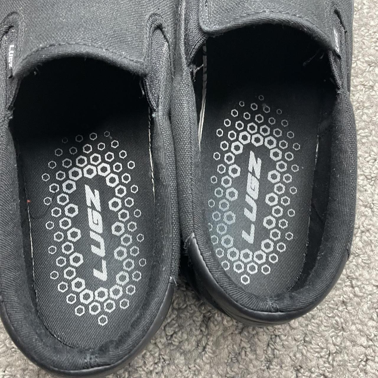 🖤 LUGZ vans style black slip on slipons sneakers... Depop