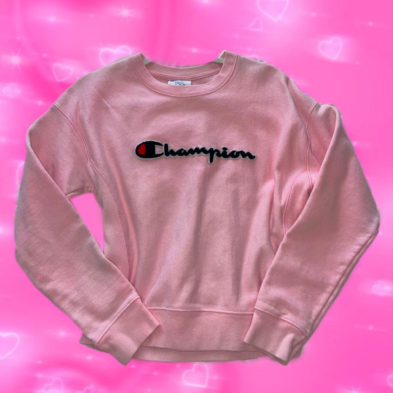 Champion sweater clearance light pink cardigan