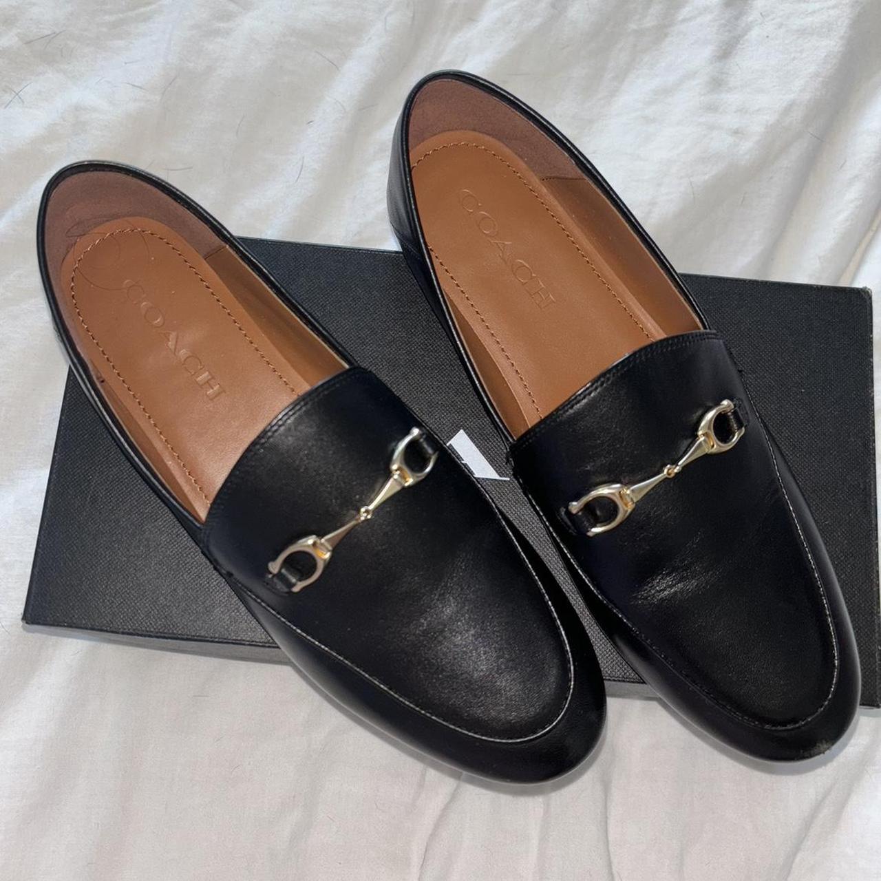 Black Coach leather loafers 👞 Lightly worn, will... - Depop