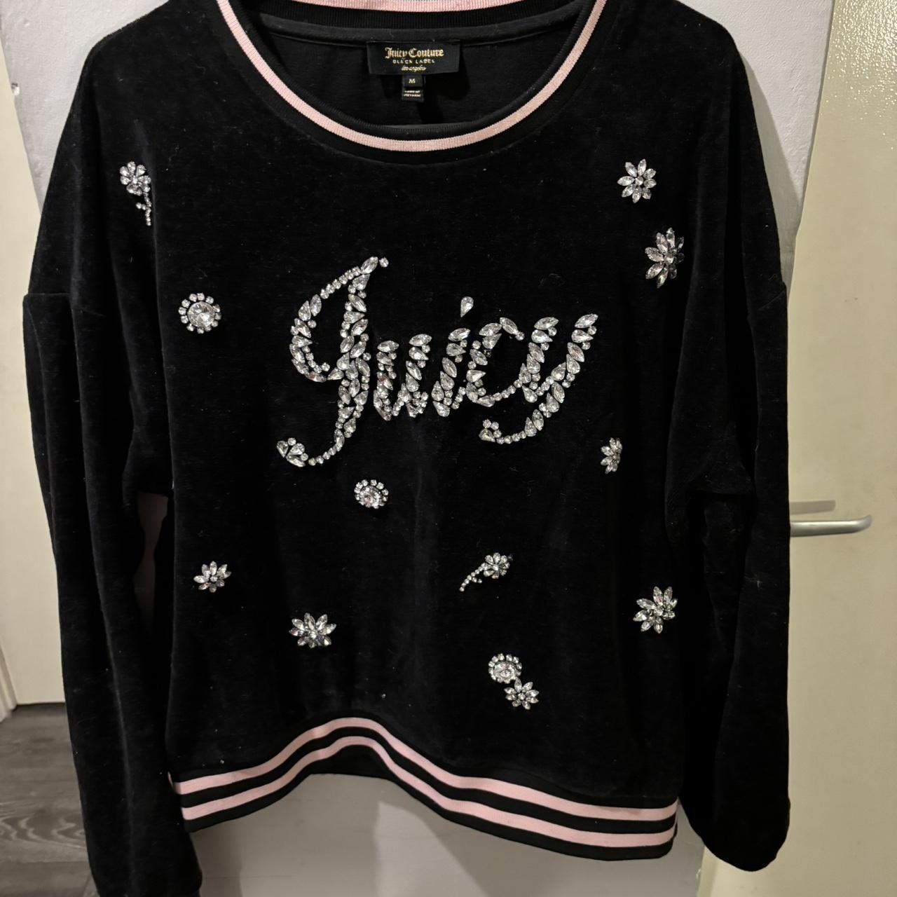 Rhinestone juicy couture jumper #juicycouture... - Depop