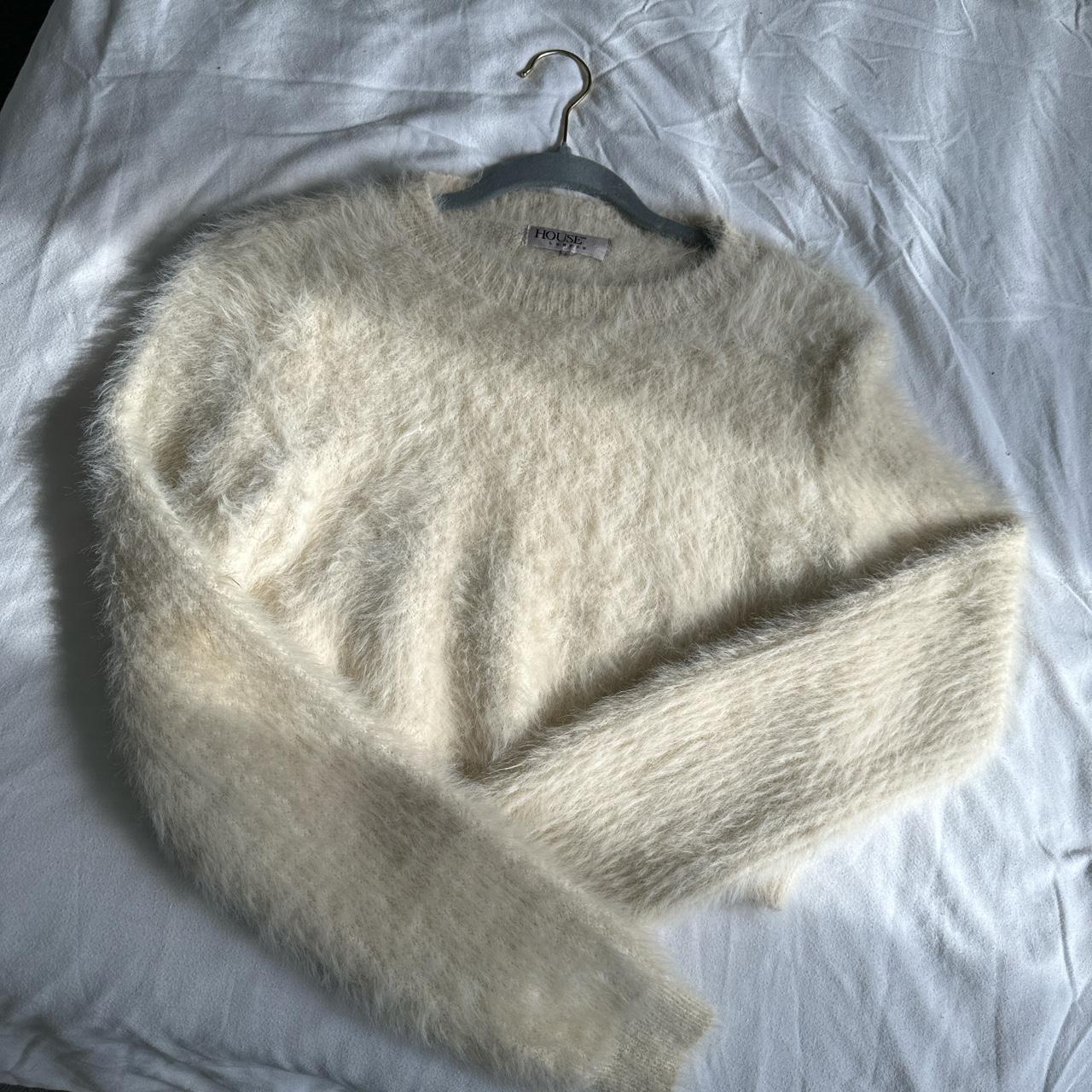 House of CB Women's Cream Jumper | Depop