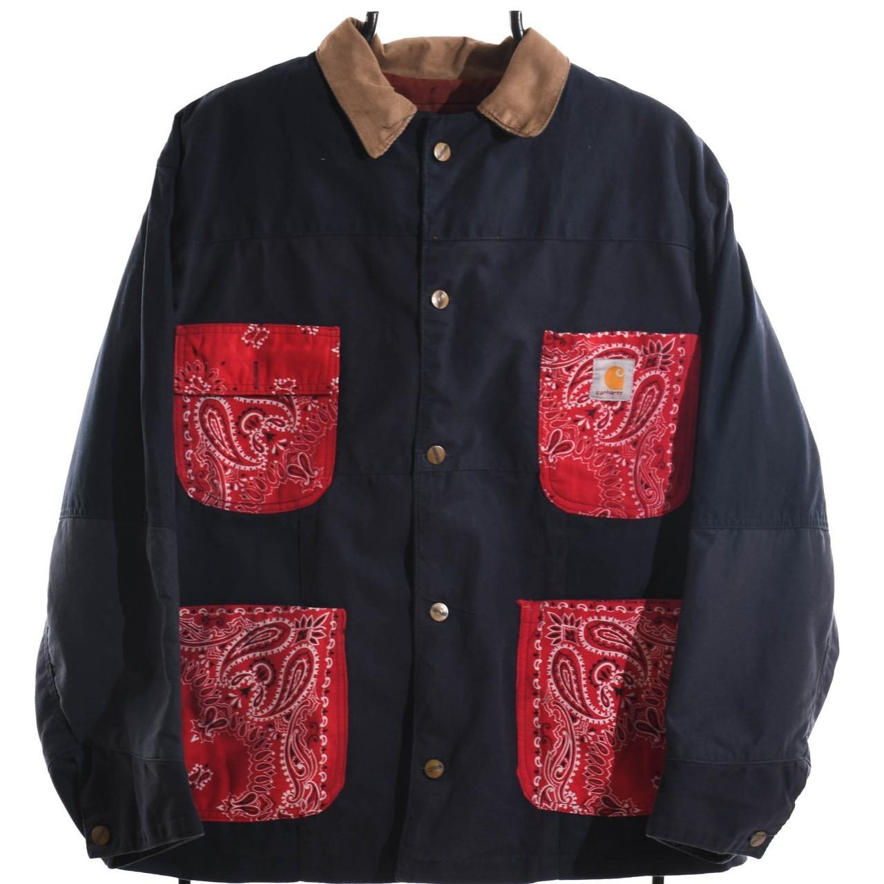 CARHARTT LINED PAISLEY POCKET DESIGN JACKET XL... Depop