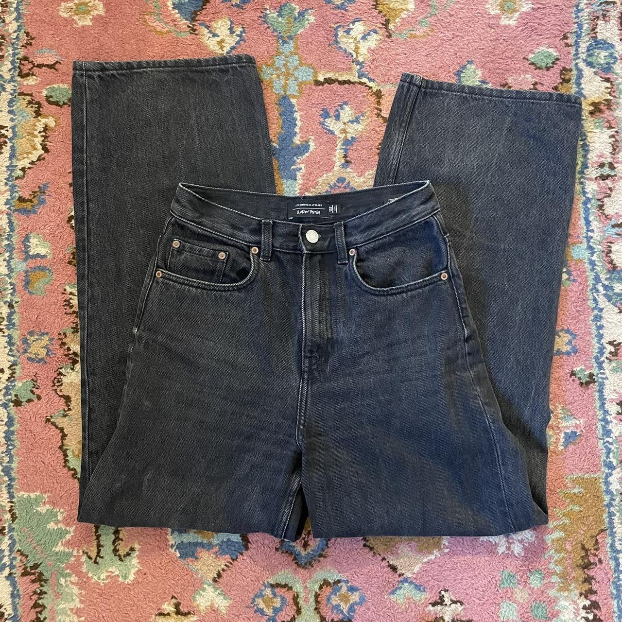 Black / grey wide leg denim jeans • & other stories... Depop