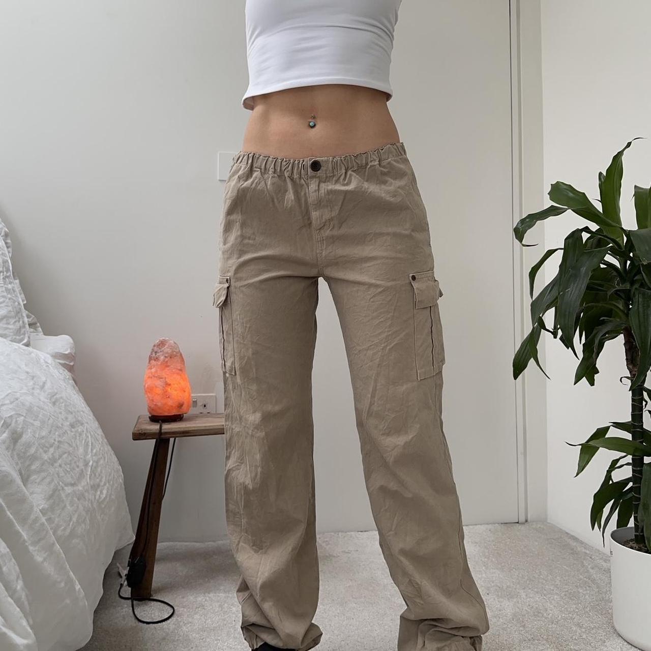 Women's Tan and Brown Trousers | Depop