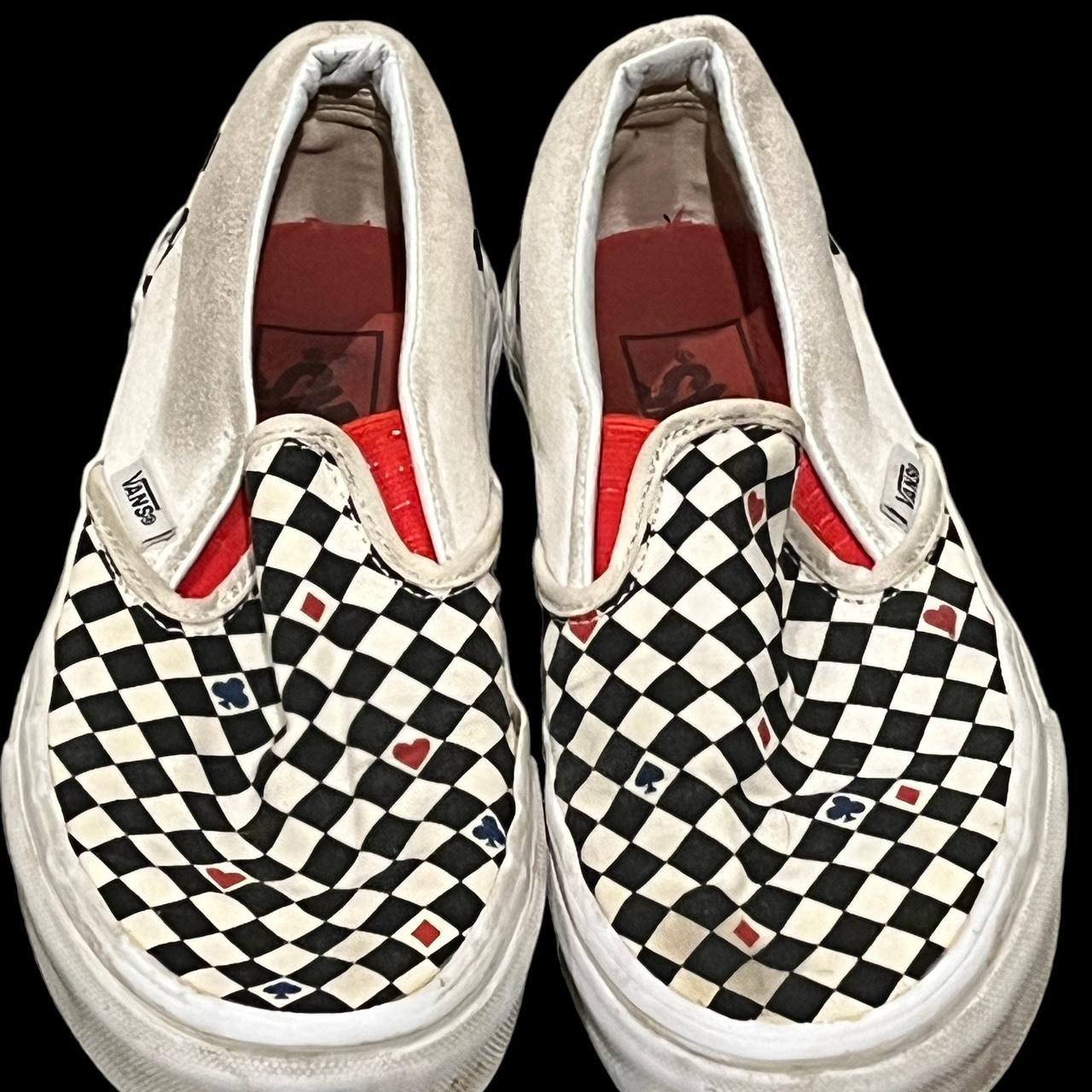 Vans x up playing card theme checkered slip in... Depop