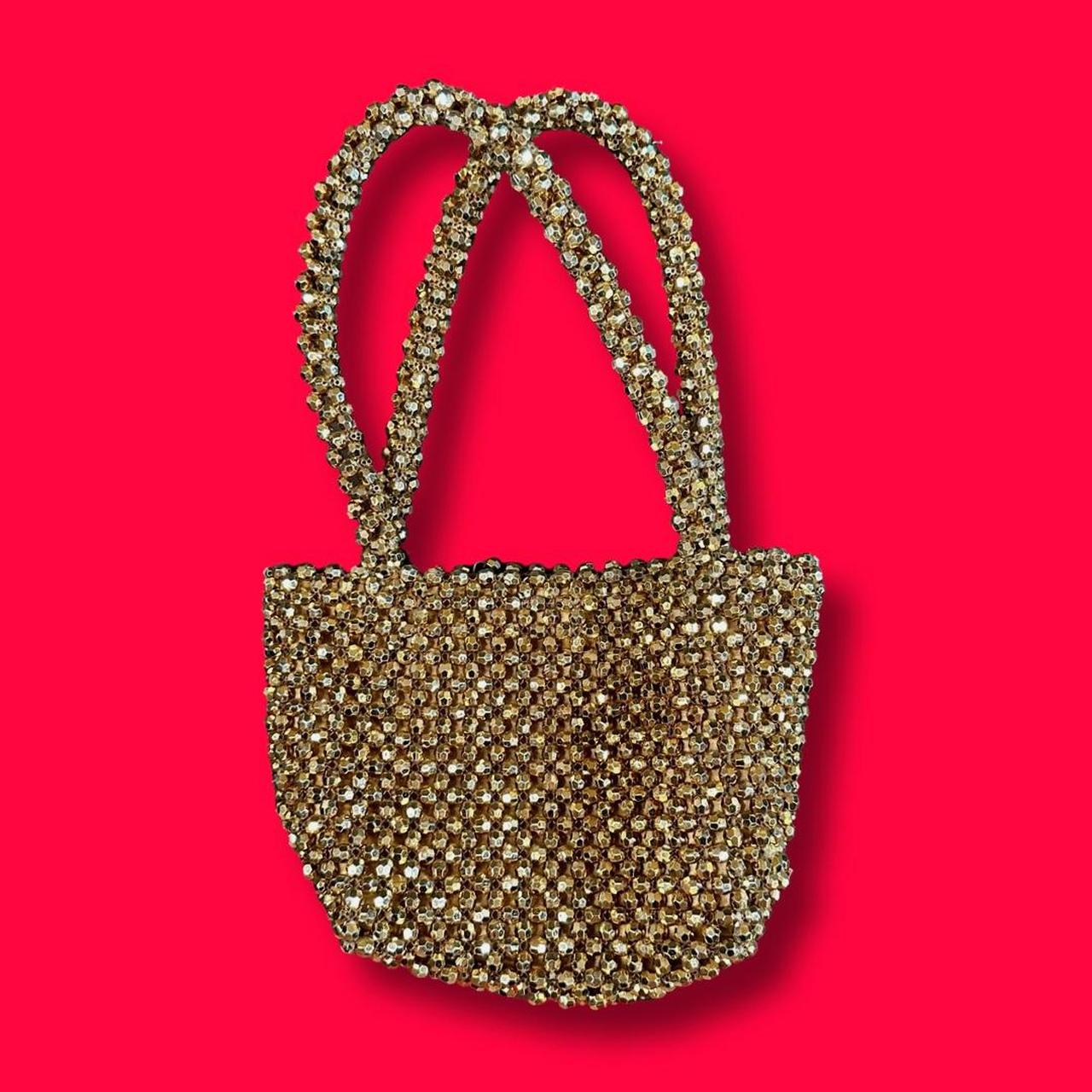 Beaded discount bag topshop